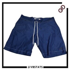 Parke & Ronen Blue Graphic Design‎ Shorts in Size 32W